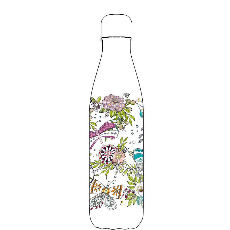 Original Butterfly Beauty Water Bottle Pattern