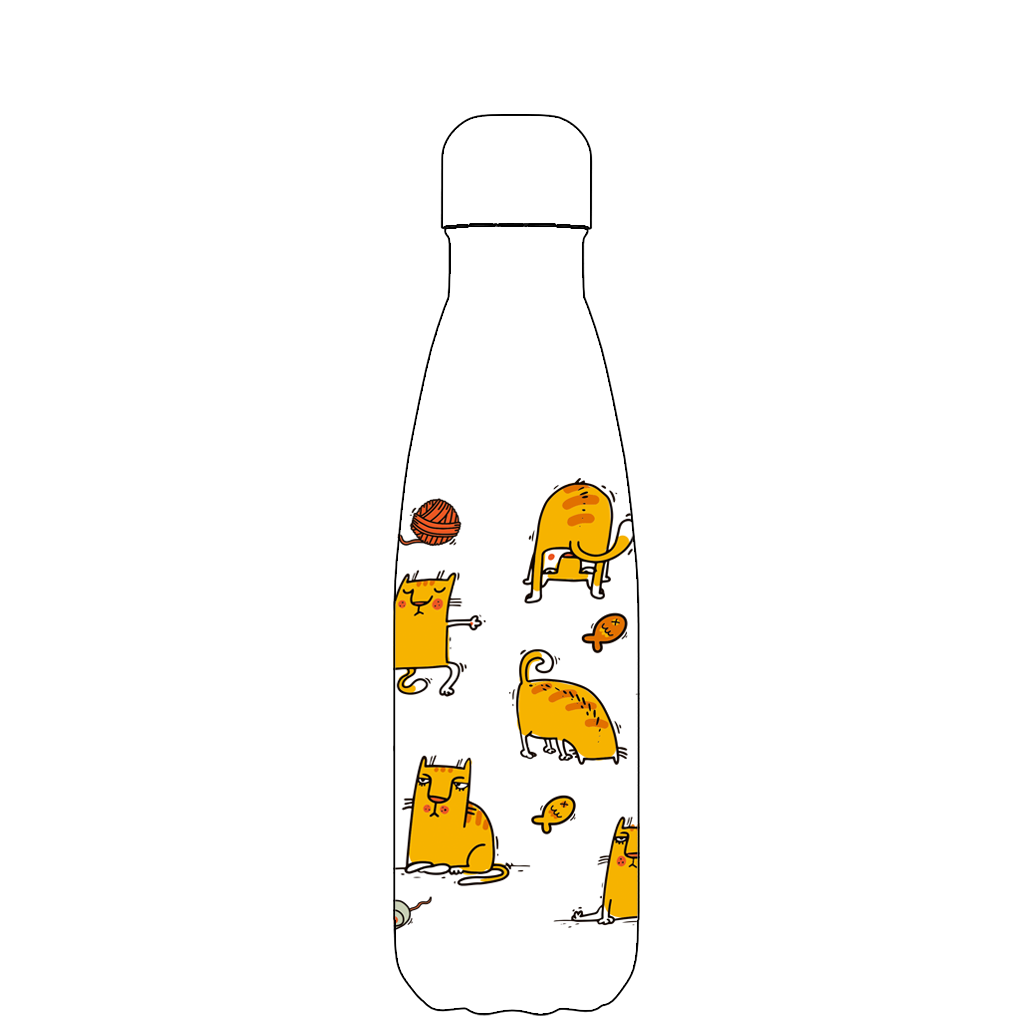 Patrón original de yoga para gatos.