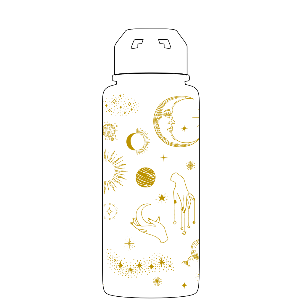 Gourde avec paille - Gen 2 Motif Céleste