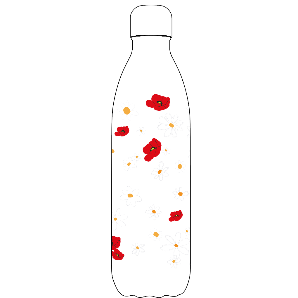 Original Daisy Water Bottle Pattern