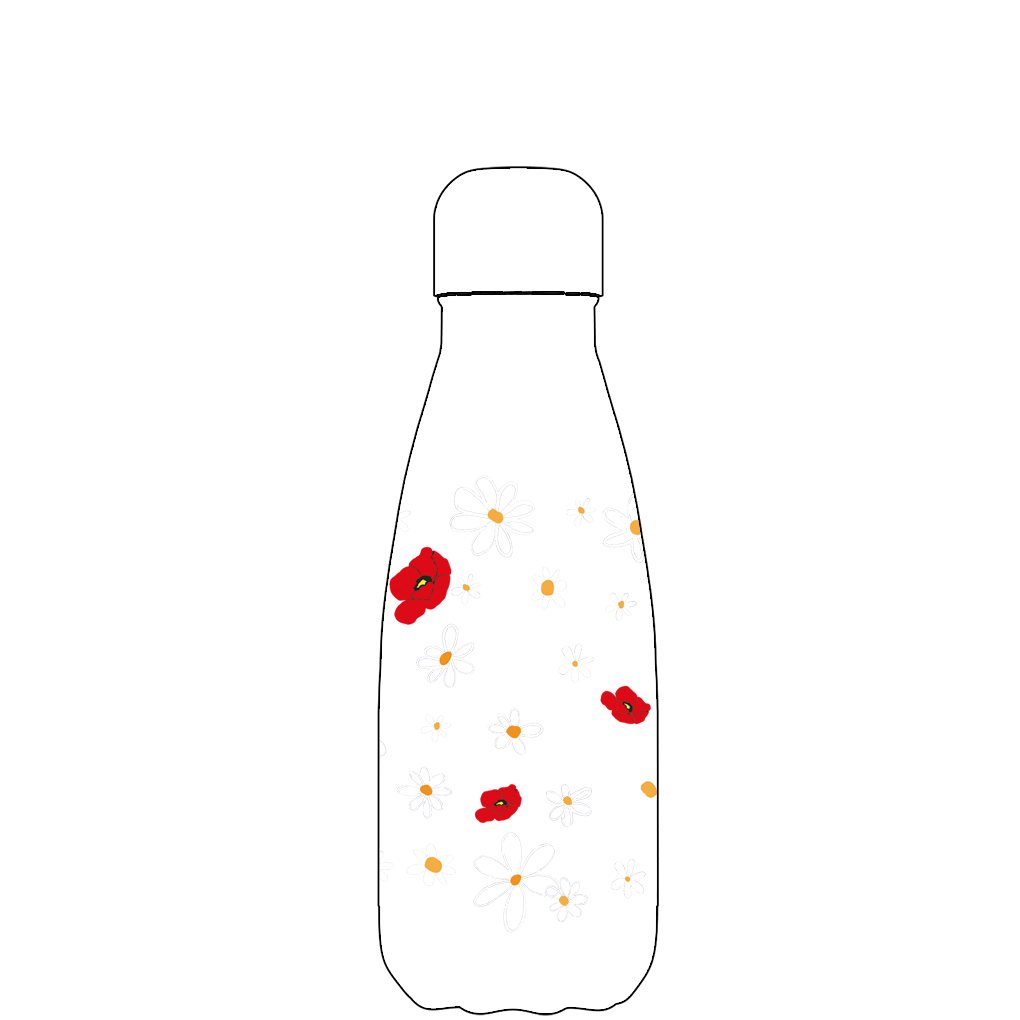 Original Daisy Water Bottle Pattern