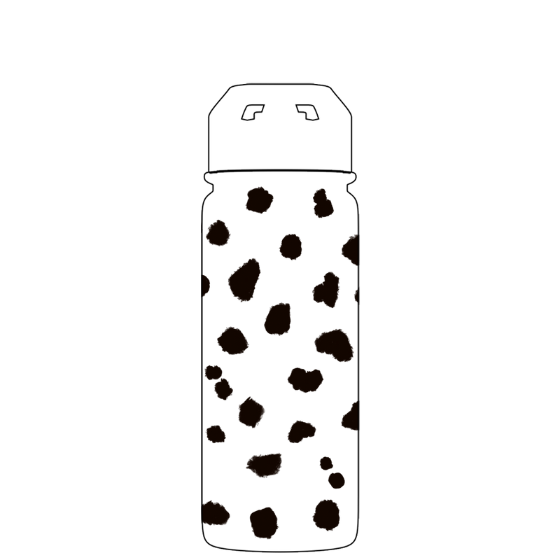Borraccia con cannuccia - modello dalmata Gen 2