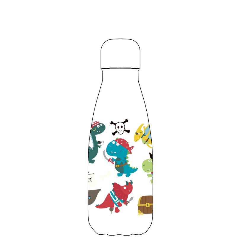 Original Dino Pirates Water Bottle Pattern