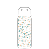 Bottiglia d'acqua con cannuccia - Gen 2 Ditsy Floral Pattern