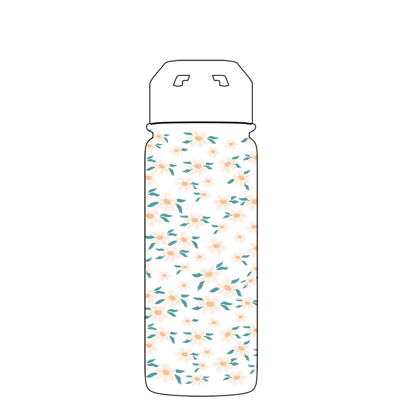 Bottiglia d'acqua con cannuccia - Gen 2 Ditsy Floral Pattern