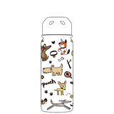 Bottiglia d'acqua con cannuccia - Modello Dog Party Gen 2