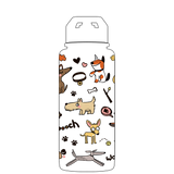 Bottiglia d'acqua con cannuccia - Modello Dog Party Gen 2