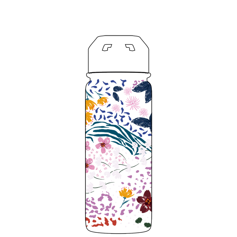 Bottiglia d'acqua con cannuccia - Motivo incantato Gen 2