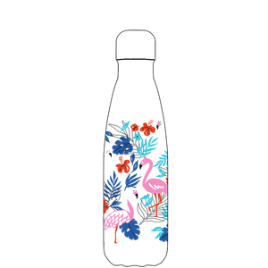 Original Flamingo Jungle Water Bottle Pattern