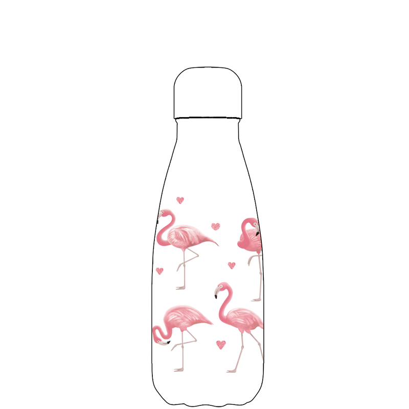Proworks Flamingo Water Bottle Pattern
