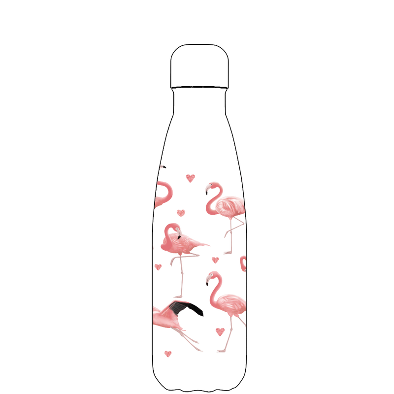 Proworks Flamingo Water Bottle Pattern