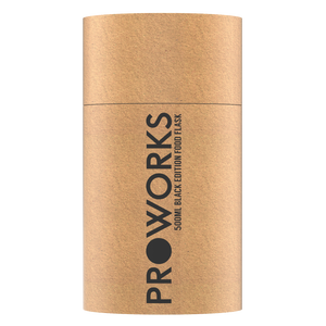 Proworks All Black Flamingo Food Flask 500ml Packaging