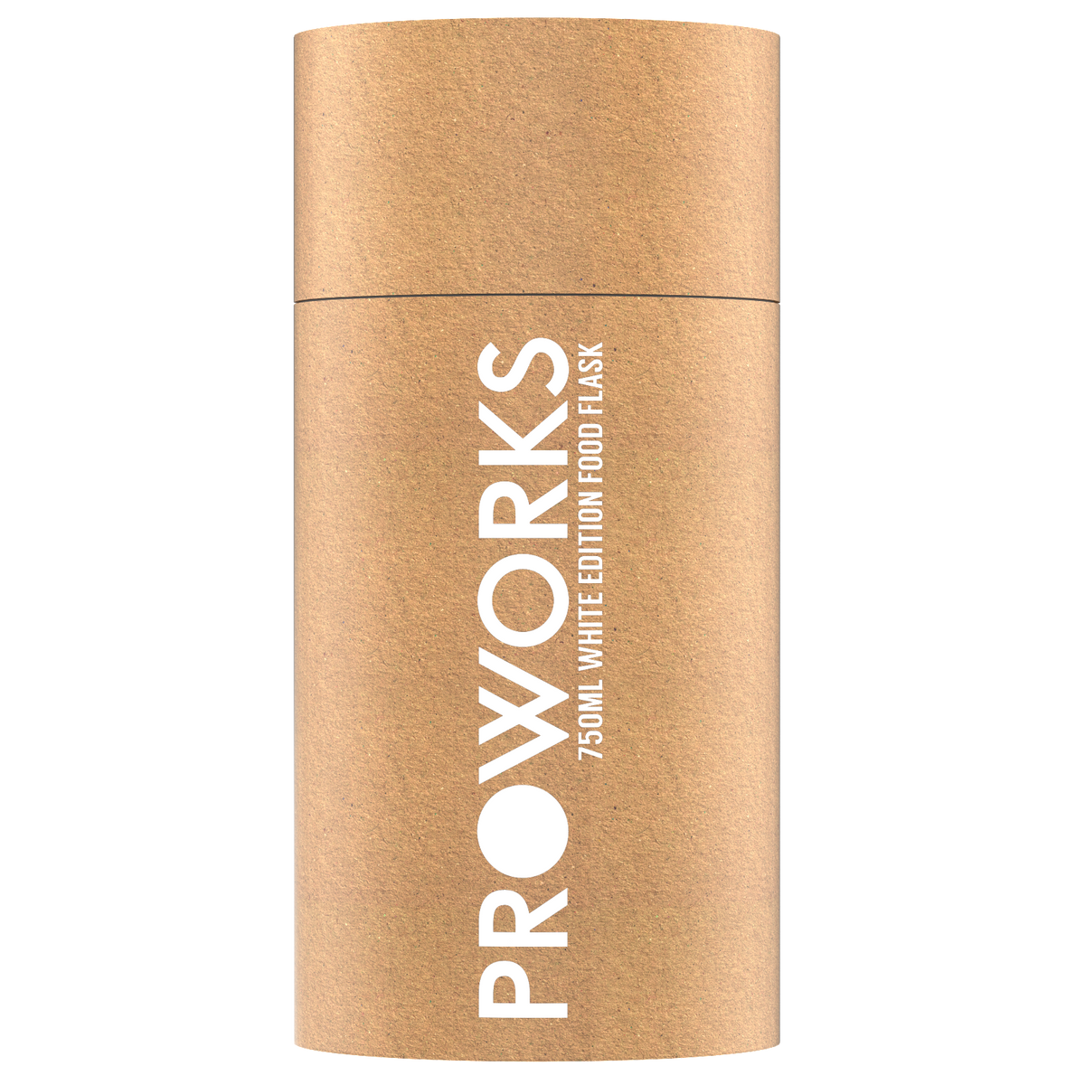 Proworks All White Sloth Food Flask 750ml Packaging