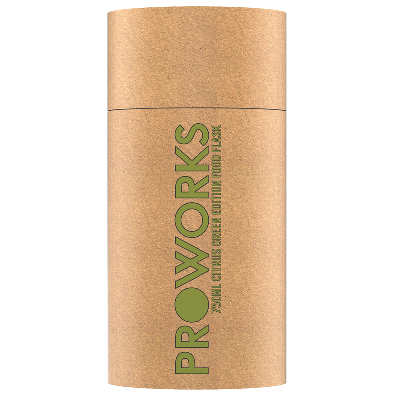 Proworks Citrus Green 750ml Food Flask Packaging