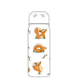 Water bottle with straw - Gen 2 Foxy Yoga Pattern