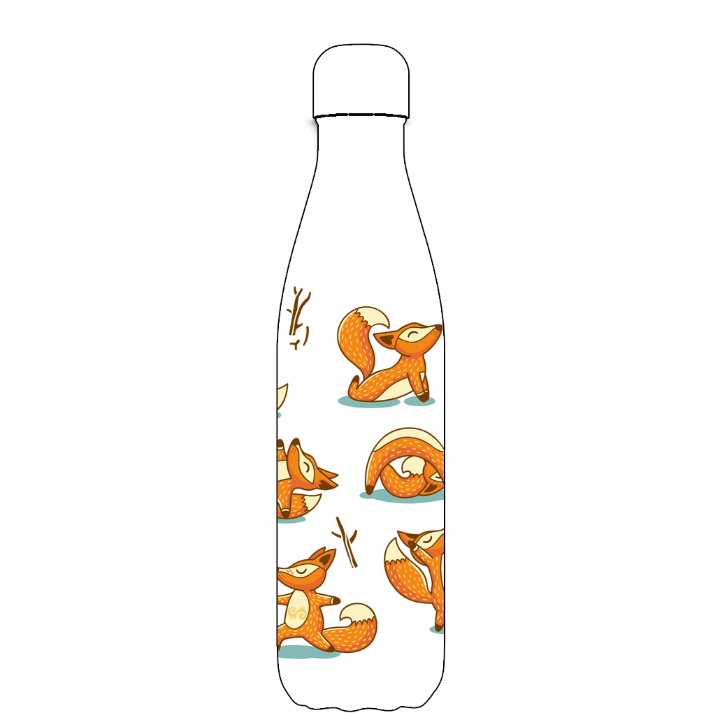 Original Fox Yoga Water Bottle Pattern