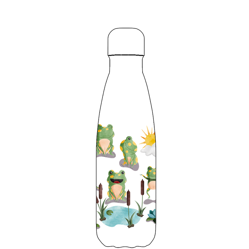Original Frog Life Water Bottle Pattern
