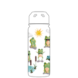 Bottiglia d'acqua con cannuccia - Modello di vita della rana Gen 2