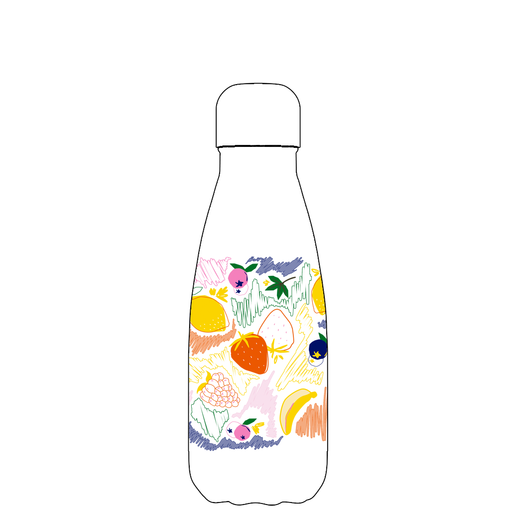 Fruits Please Water Bottle Pattern