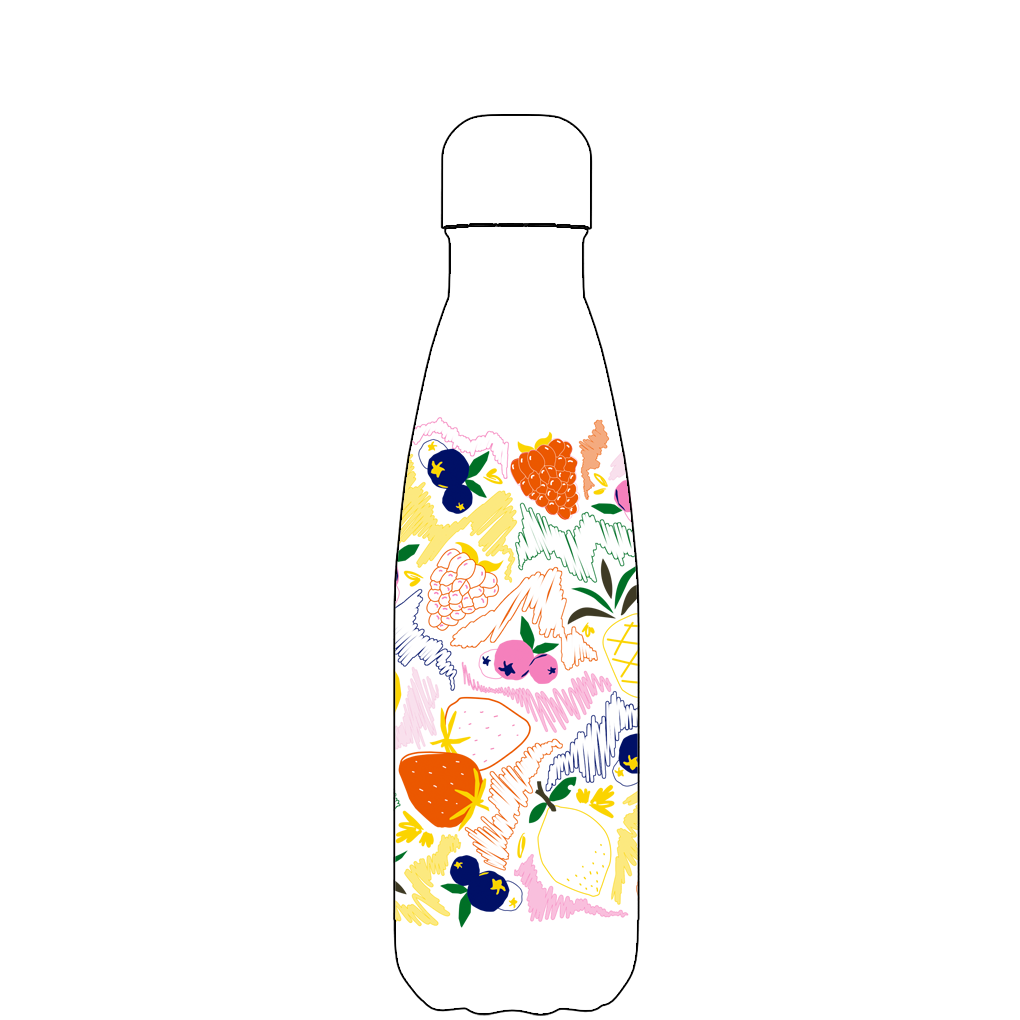 Fruits Please Water Bottle Pattern