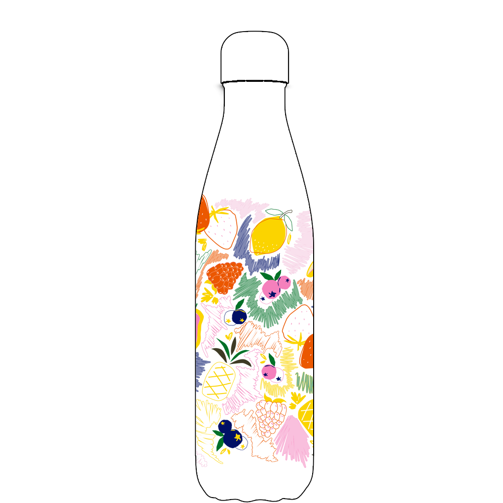 Fruits Please Water Bottle Pattern