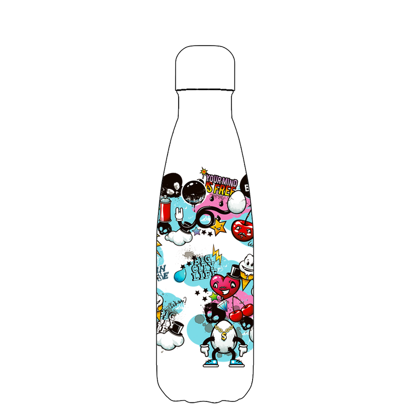 Original Graffiti Water Bottle Pattern