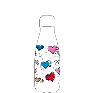 Original Hearts and Love Water Bottle Pattern