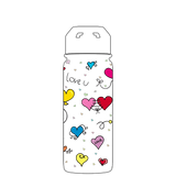 Borraccia con cannuccia - Gen 2 Hearts & Love Pattern