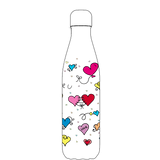 Original Hearts and Love Water Bottle Pattern
