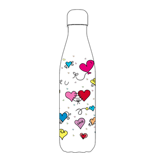 Original Hearts and Love Water Bottle Pattern