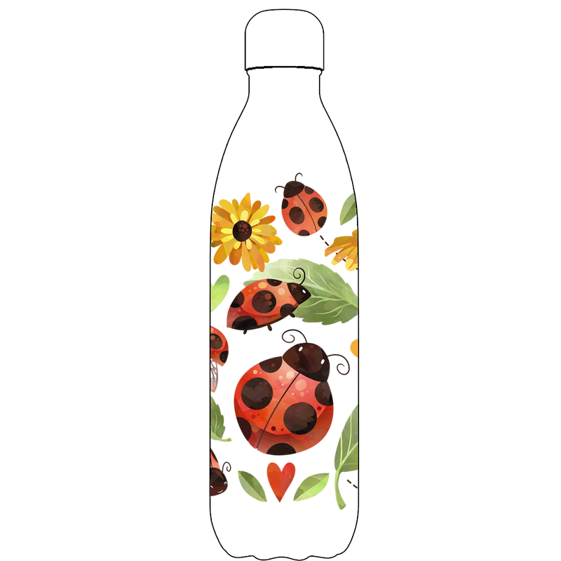 Ladybird Water Bottle Pattern