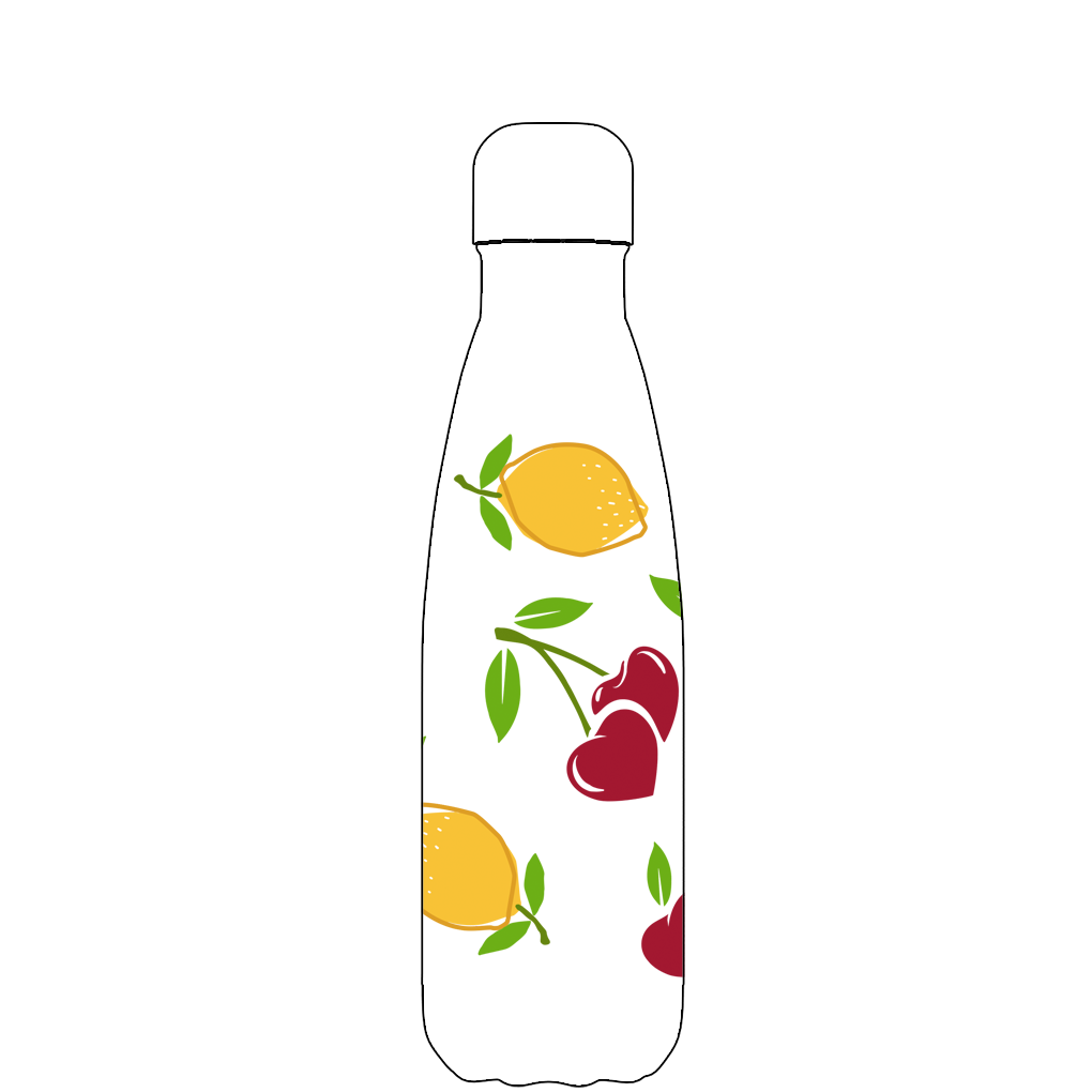 Originales Zitronen-Kirschen-Muster