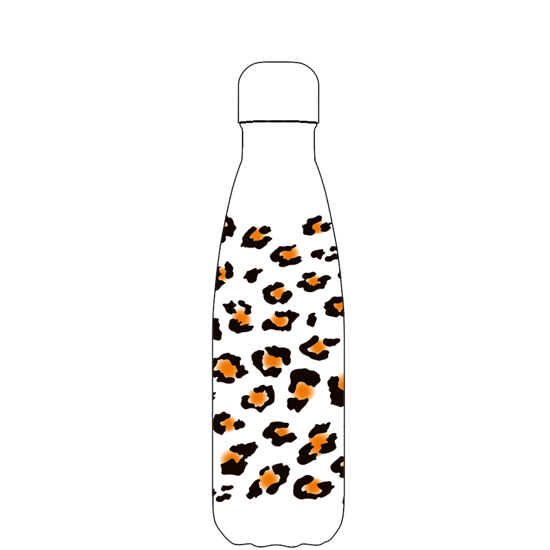 Original Leopard Print Water Bottle Pattern