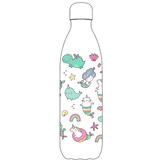 Original Mermaids and Unicorns Water Bottle Pattern