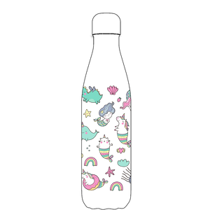 Original Mermaids and Unicorns Water Bottle Pattern