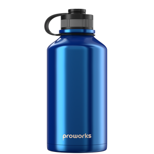 Botella de agua de 2 litros - Azul metalizado