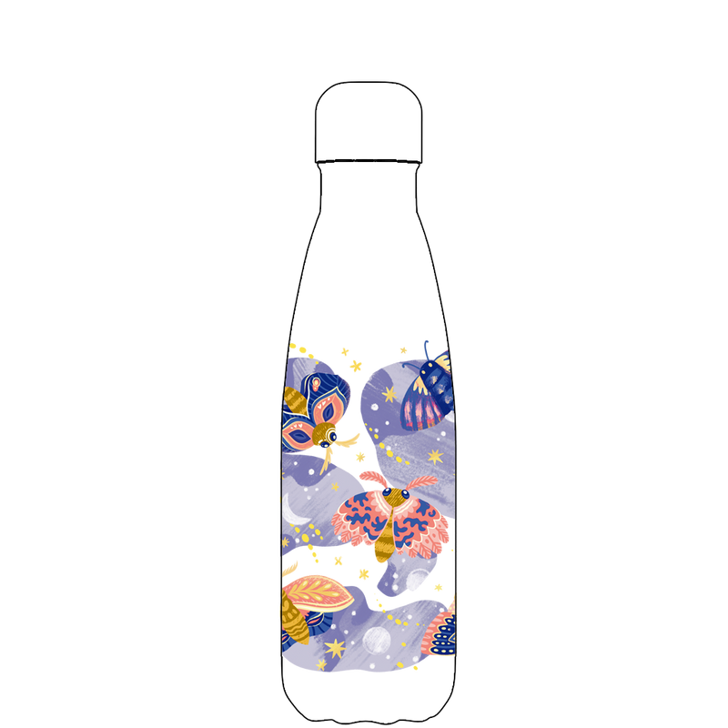 Original Moths in Moonlight Pattern