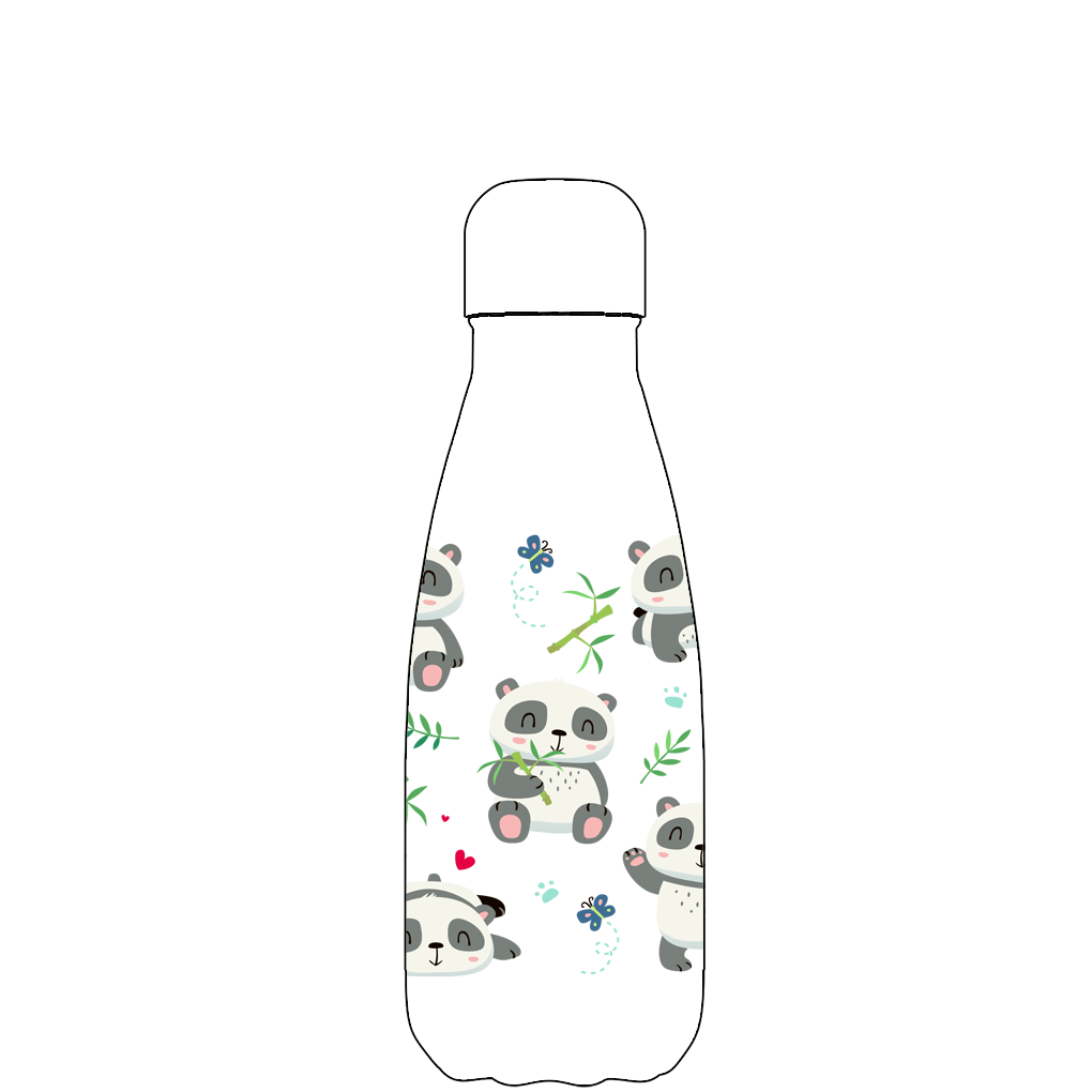 Original Panda Party Water Bottle Pattern