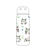 Bottiglia d'acqua con cannuccia - Modello Panda Party Gen 2