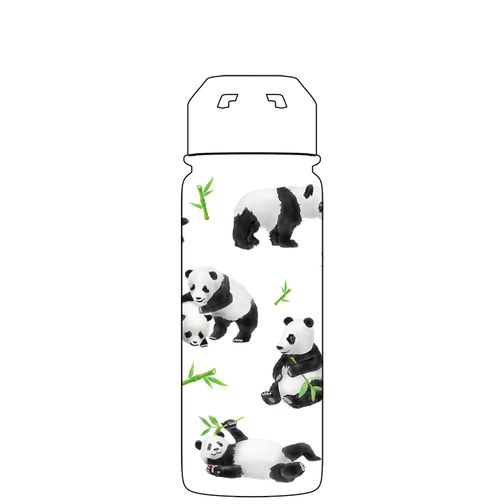 Borraccia Puckator 550ml Con Cannuccia - Design Panda, Senza BPA, Per Bambini E Adulti - Foto 5