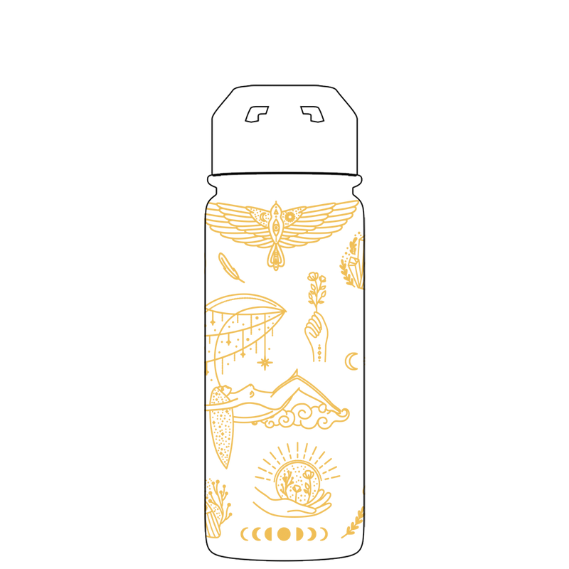 Water bottle with straw - Gen 2 Peace Of Mind Pattern