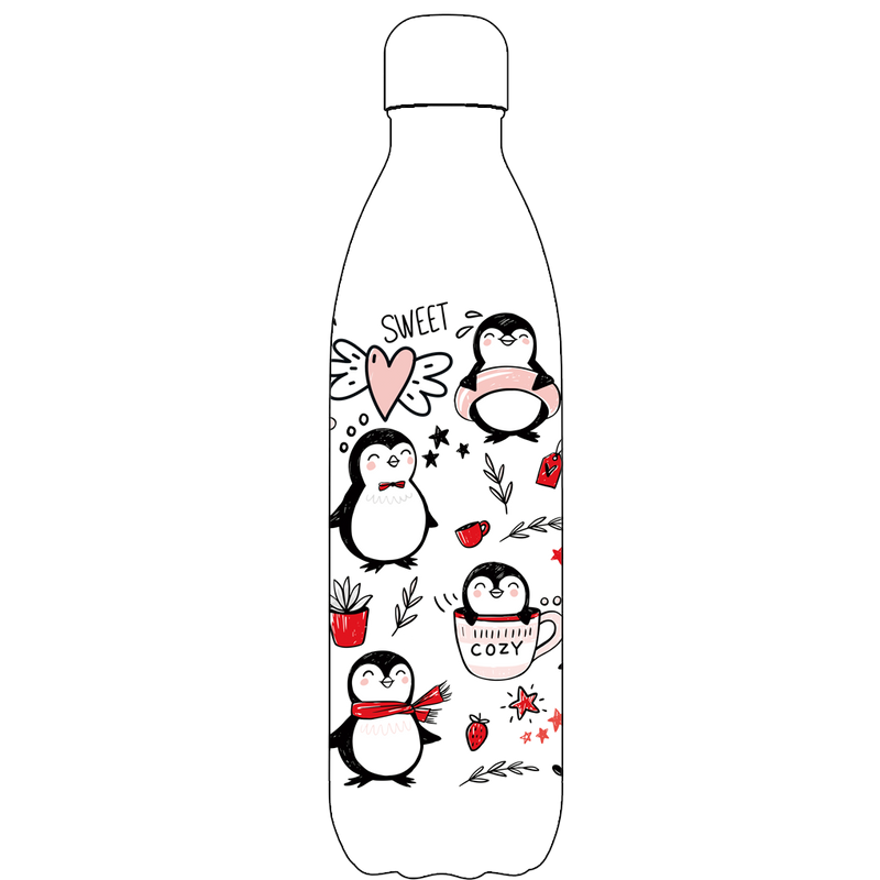 Original Penguin Huddle Water Bottle Pattern