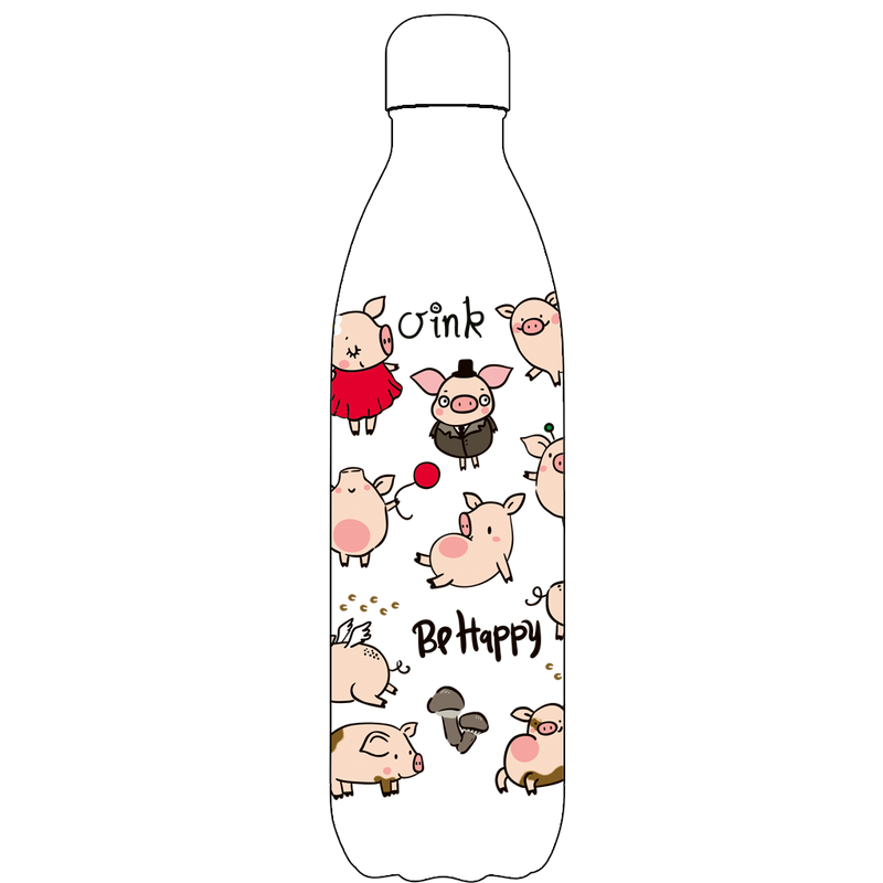 Original Pig of the bunch water bottle pattern