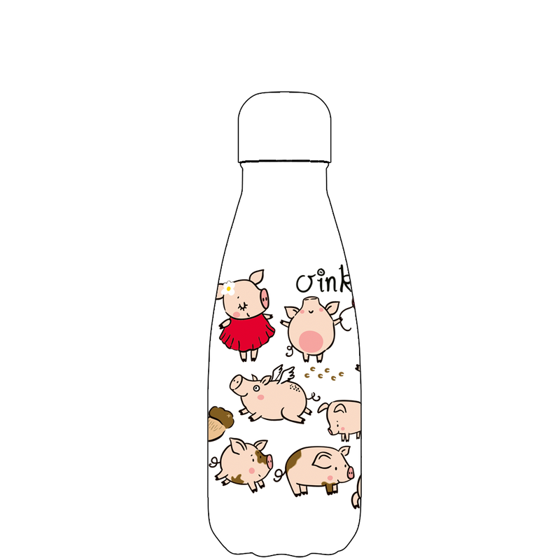 Original Pig of the bunch water bottle pattern