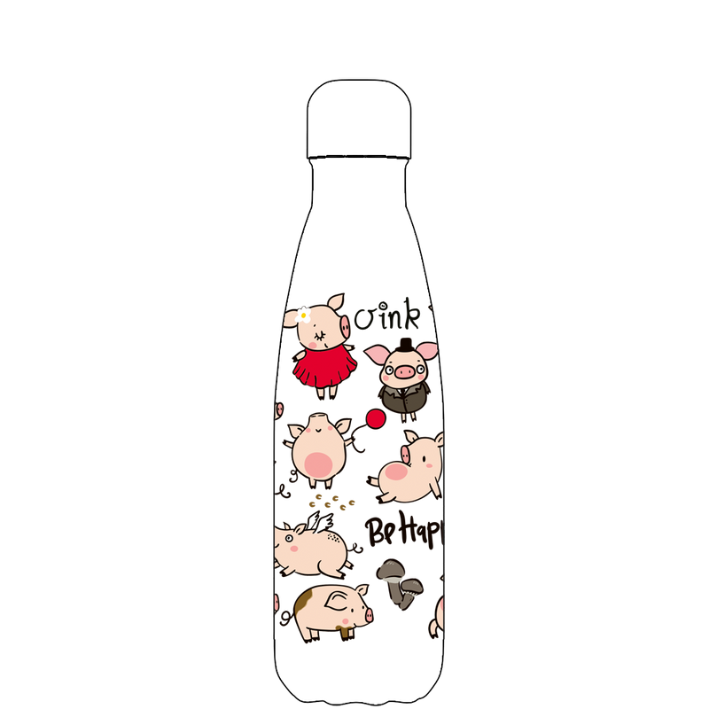 Original Pig of the bunch water bottle pattern