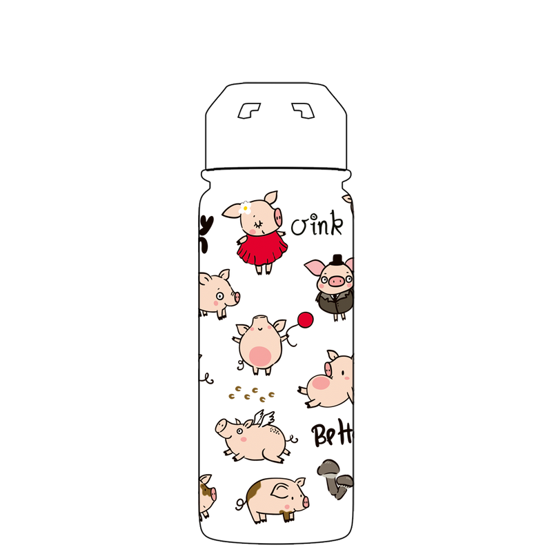 Bottiglia d'acqua con cannuccia - Modello Gen 2 Pig Of The Bunch