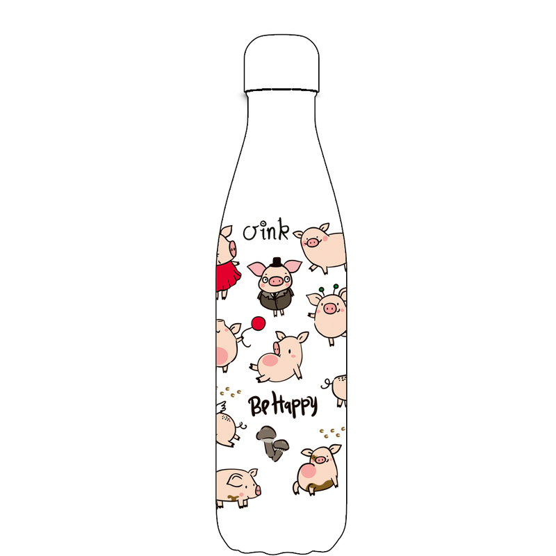 Original Pig of the bunch water bottle pattern