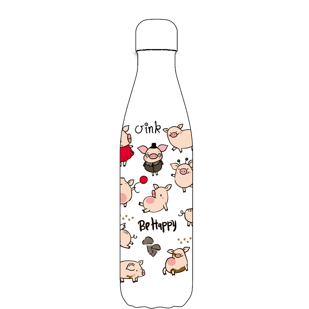 Original Pig of the bunch water bottle pattern