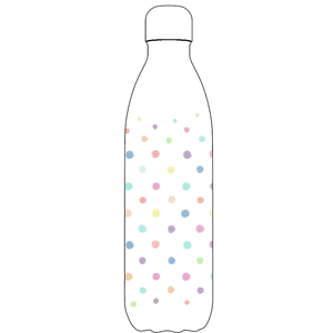 polka dot water bottle pattern
