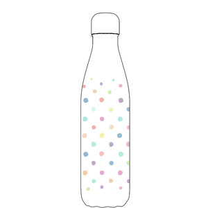 polka dot water bottle pattern
